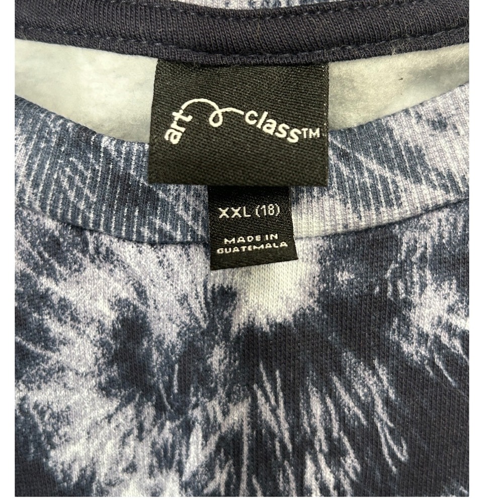 Art‎ Class Navy Tie Dye Sweatshirt Girl's Size XXL 18 New With Tag - Picture 3 of 7